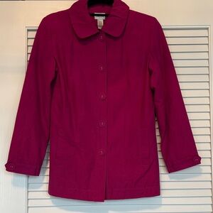 Chico’s Hot Pink lined spring jacket, Size 0 (small)